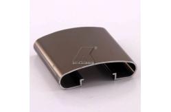 China Shop Aluminum Handrail Extrusions Gold Anodized 6063 Series Alloy T5 Temper supplier