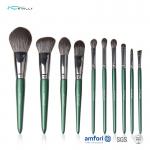 10PCS OEM Wooden Handle Makeup Brushes For Smudge for sale