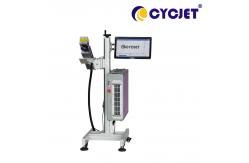 China Autofocus 20w Fiber Laser Marking Machine Online Fly Laser Printer supplier