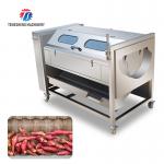 1500KG/H Ginger peeling cleaning machine potato yam peeling machine Wool roller cleaning peeling machine for sale