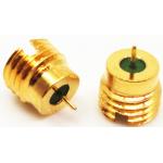 Flange Mount Right Angle Rf Connector , SMPM Coaxial Connector Male Gender