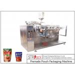 Sauce Premade Pouch Packaging Machine For Doypack , 3/4 Sides Sealed Bags , Pillow Bags for sale