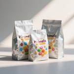 Custom Printed Mylar Bags With Transparent Window | 8-Color Gravure Branding for sale