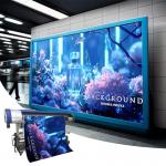 Waterproof 210mic PET Anti-skid Frontlit Printing Backlit Film With White Backside
