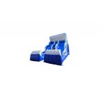 Waves Water Two Inflatable Slides White And Blue With Two Pool for sale