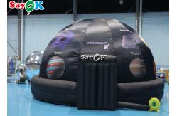 China 5m Diameter Inflatable Planetarium Black Projection Dome Tent For Science Dispaly supplier