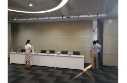 China Restaurant Acoustic Partition Wall , Floor To Ceiling Aluminium Operable Wall Systems supplier