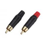 Metal Speaker RCA Audio Connector For Cable ZLR01 , RCA Jack Plug for sale