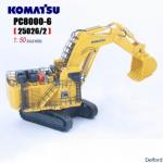 Komatsu PC8000-6 Mining Backhoe Excavator Scale Model White Collector'S Edition Die Cast No. 25026 for sale