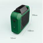 Silicone Aluminum Alloy Portable Waist Fan With 3 Speed Wearable for sale