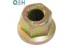 China Flat Flange Carbon Steel Nuts Hot Forging Fine Thread Zinc Plating supplier