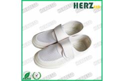 China ESD Mesh Shoes Blue Electrostatic Discharge Shoes Mesh Upper Dust Free With Velcro supplier