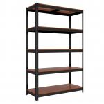 5 Adjustable MDF Tiers Boltless Metal Garage Rack Steel Shelf Rack For Warehouse for sale