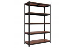 China Heavy Duty Free Standing Steel Shelf Rack 5 - Tier Storage Multipurpose Display supplier