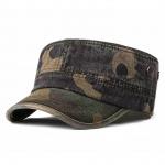 Flat Top Camo Army Baseball Caps For Mens for sale