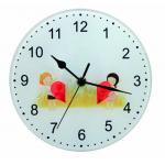 Sublimation Round Glass Clock for sale