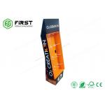 Glossy / Matte Lamination SGS Approval Free Standing Peg Hook Cardboard Floor Displays