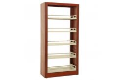 China 80kg / Layer Double Sided Movable Bookcase Metal Shelves supplier
