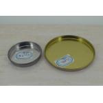 Custom 124# Flat Smooth Strech Metal Tin Can Lid for Paper Tube
