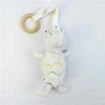 ODM OEM Wholesale Stuffed Animal Baby Rattle Soft Cute Unicorn Educational Rattle Handbell for sale