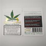 Hotstamped White Customized CBD Leaves Paper Bags , Kraft Paper Packaging For Tobacco CBD Leaves for sale