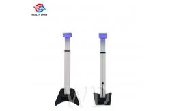 China Adjustable Height 114cm Face Recognition Temperature Kiosk Aluminum Alloy supplier