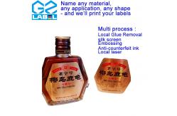 China Customized Label Stickers with Transparent or Nontransparent Materials supplier
