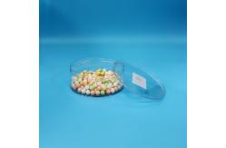 China Biscuit Dried Fruit Candy Chocolate Candy Transparent Round Plastic Packaging Box supplier