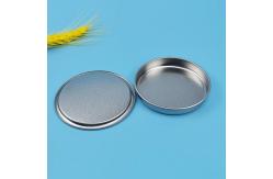 China Silver Tinplate Paper Tube Plug Lid With Silk Screen Printing Logo supplier