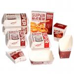Card Paper Takeaway Food Containers , Paper Burger Box Recycled Materials for sale