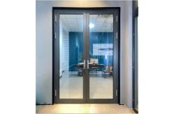 China Modern Aluminum Glass Entry Door Clear External Aluminium Glass Door supplier