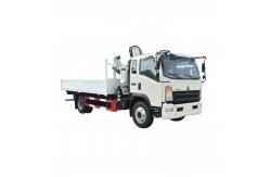 China White 4*2  Sinotruk Howo With  Folding Crane  Lorry Mounted Crane supplier