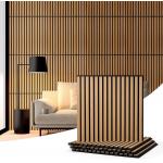 Noise Reduction MDF Board Wood Slat Acoustic Panel With PET Panel Backing for sale