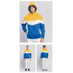 Tie Dye Printed Zipper Up Hoodie Mens Fleece Pullover Letter Pattern