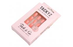 China Art Paper Empty False Nail Packaging Clear Top rectangle Rigid Boxes supplier