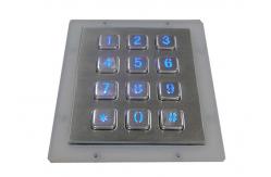 China 12 Keys Backlit Metal Keypad IP65 For Vending Machines supplier