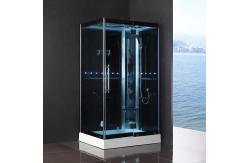 China Tempered Glass Sliding Door Enclosed Steam Shower Cabins Aluminum Frame supplier