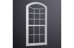 China North American Latest Design Grill PVC Single Hung Window UPVC Plastic Glass supplier