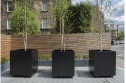 China Rectangular Modern Fiberglass Planters Customized 30-Day Crafted Timeless supplier
