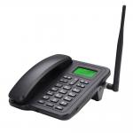 Black Dual SIM GSM Fixed Wireless Phone Alarm Clock SMS for sale