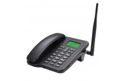China Black Dual SIM GSM Fixed Wireless Phone Alarm Clock SMS supplier