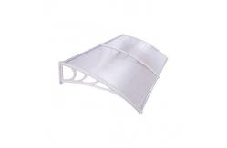 China Aluminium Profile Connecting Parts 600*600mm Grey Polycarbonate Canopy supplier