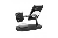 China ROSH Zinc Alloy 4 In 1 Charging Dock Multifunctional Fast Wireless Charging Station supplier
