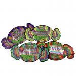Custom Logo Printing 1/8 OZ Child Resistant Mylar Bags 3.5g Edible Resealable cookies gummy Mylar Exit Bag for sale