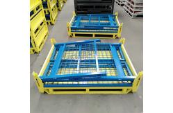 China Heavy Duty Wire Mesh Pallet Cage Collapsible Stackable Storage Container supplier