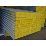 Aluminum Foam RAL Color Customized Glasswool Exterior Wall Sandwich Panel 64kg/M3 Density for sale