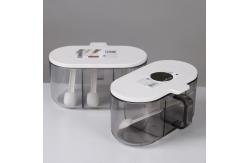 China 2/3 compartment PP Plastic Flavoring Containers With A Spoon supplier