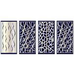 Aluminum Art Deco Laser Cut Panel Corten Steel Decorative Screens 0.5mm Thickness for sale