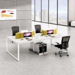 4 Staff Computer Workstation Table Cubicle Green With E1 MFC Board