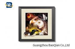 China CMYK Printing 5D Pictures Lenticular Image / Poster With White MDP Frame supplier